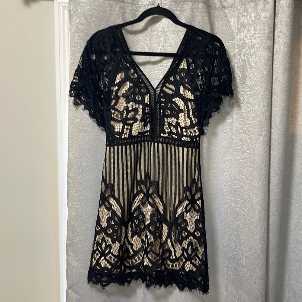 Black lace dress